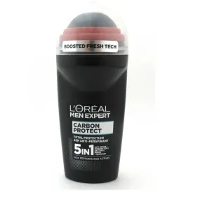 L 'Oréal Men Carbon  Protect   Antiperspirant 48H Roll-On, 5 En 1 50 ML