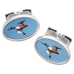 Laksen Enamel Duck Cufflinks