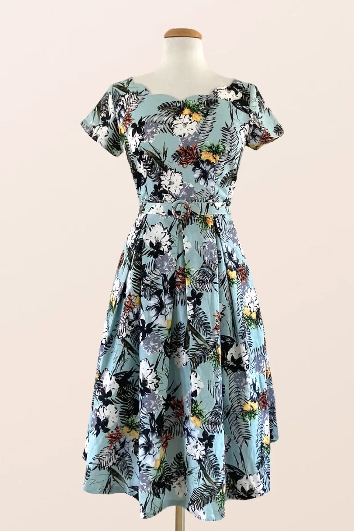 Laura Tiki Print Dress