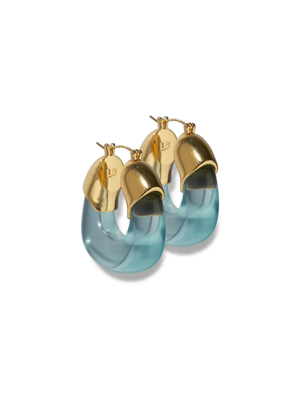 Lizzie Fortunato Organic Hoops in Turquoise