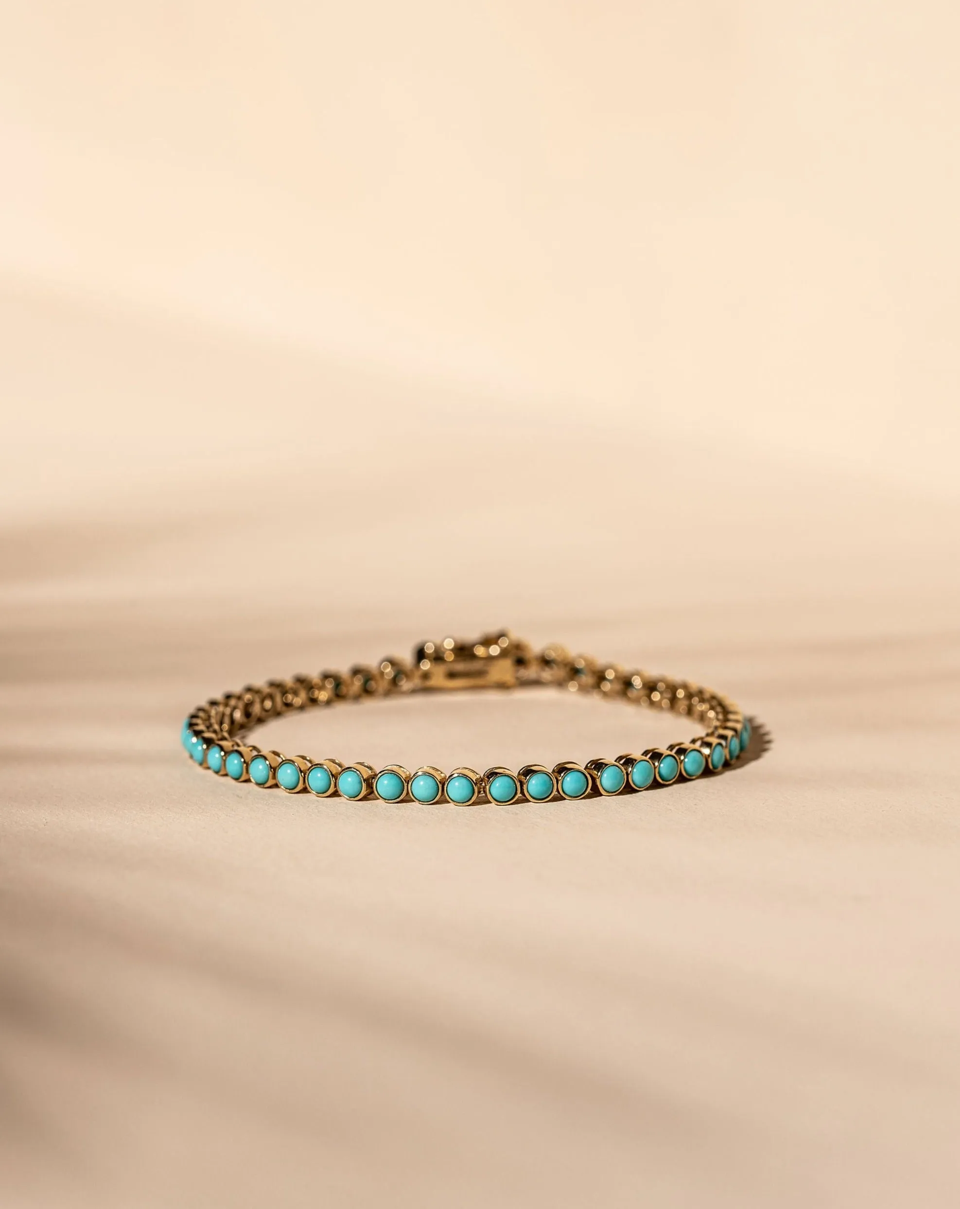 *Made To Order* Turquoise Tennis Bracelet - 14k Solid Gold