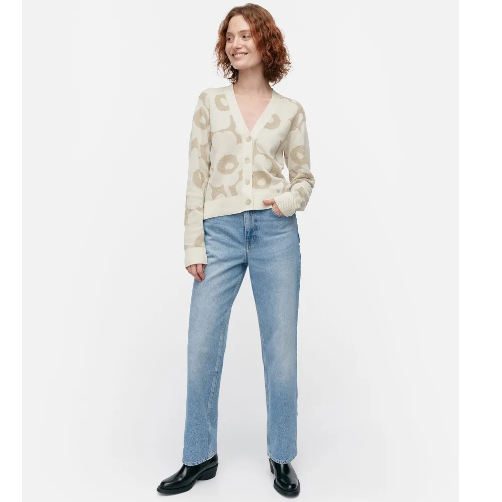 marimekko  |Flower Patterns Casual Style Unisex Nylon Linen Long Sleeves