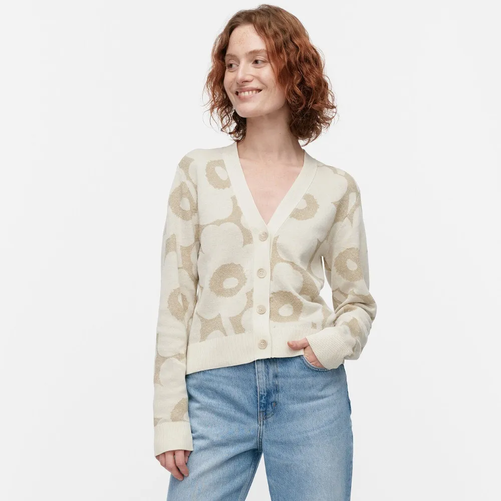 marimekko  |Flower Patterns Casual Style Unisex Nylon Linen Long Sleeves