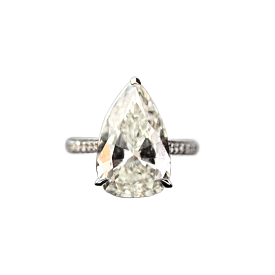 Marquise Cut & Black Diamonds Hidden Halo Engagement Ring