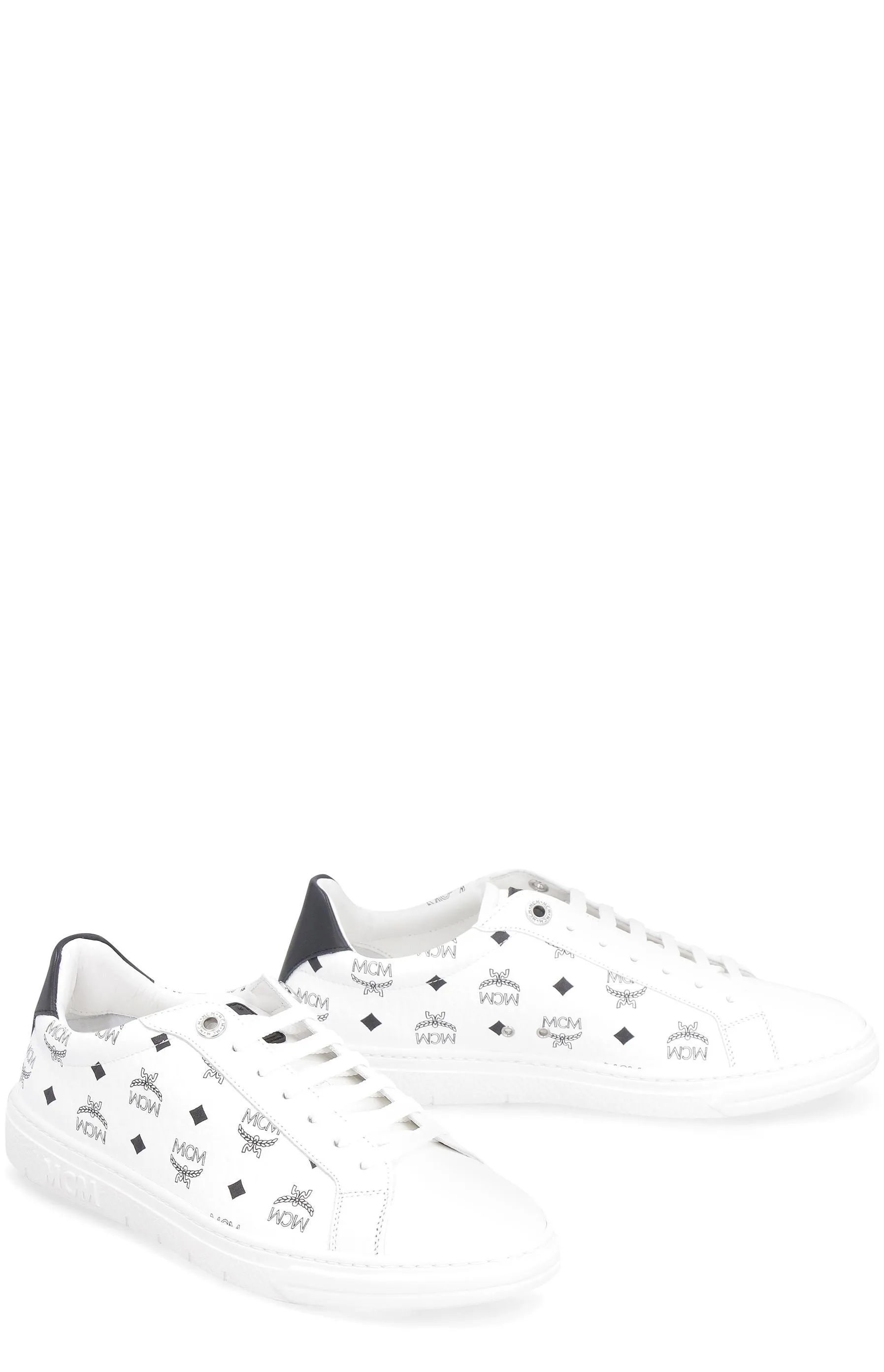 MCM Terrain Derby Monogram Lace-Up Sneakers