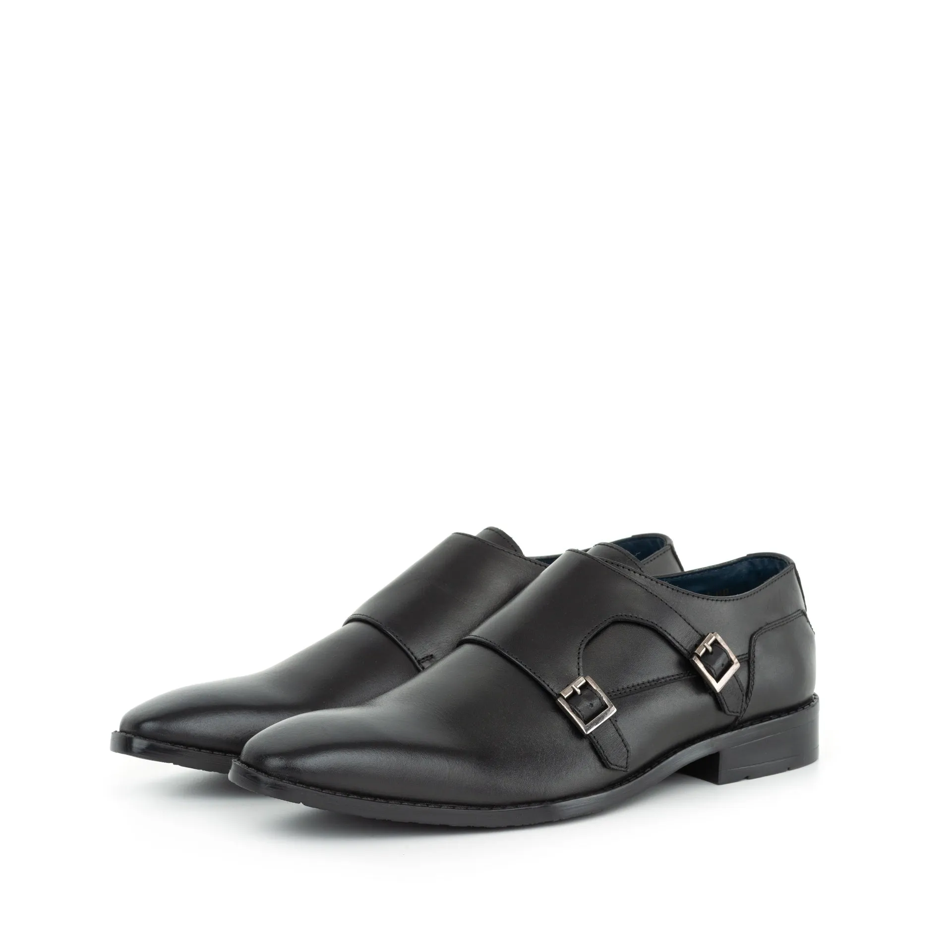 Men's Knightsbridge Black Monk Strap