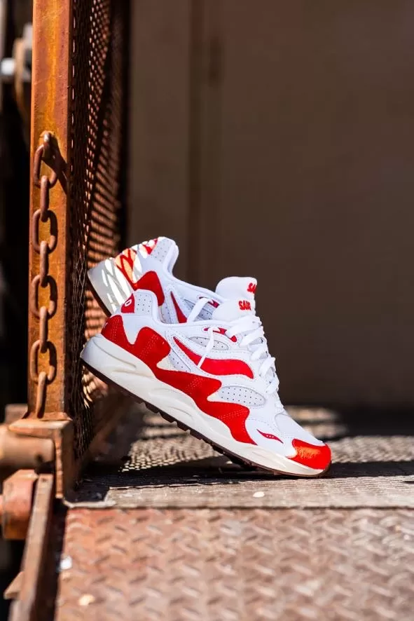 Mens Saucony Grid Shadow 2 (White/Red)