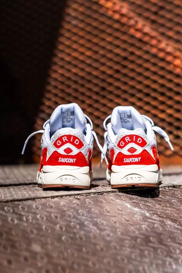 Mens Saucony Grid Shadow 2 (White/Red)