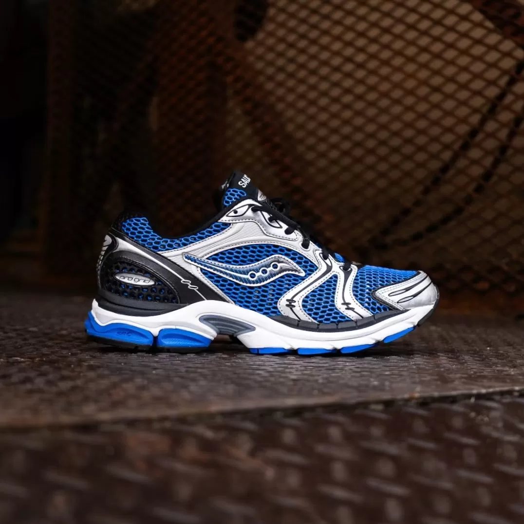 Mens Saucony ProGrid Triumph 4 (Blue/Silver) S70704-7