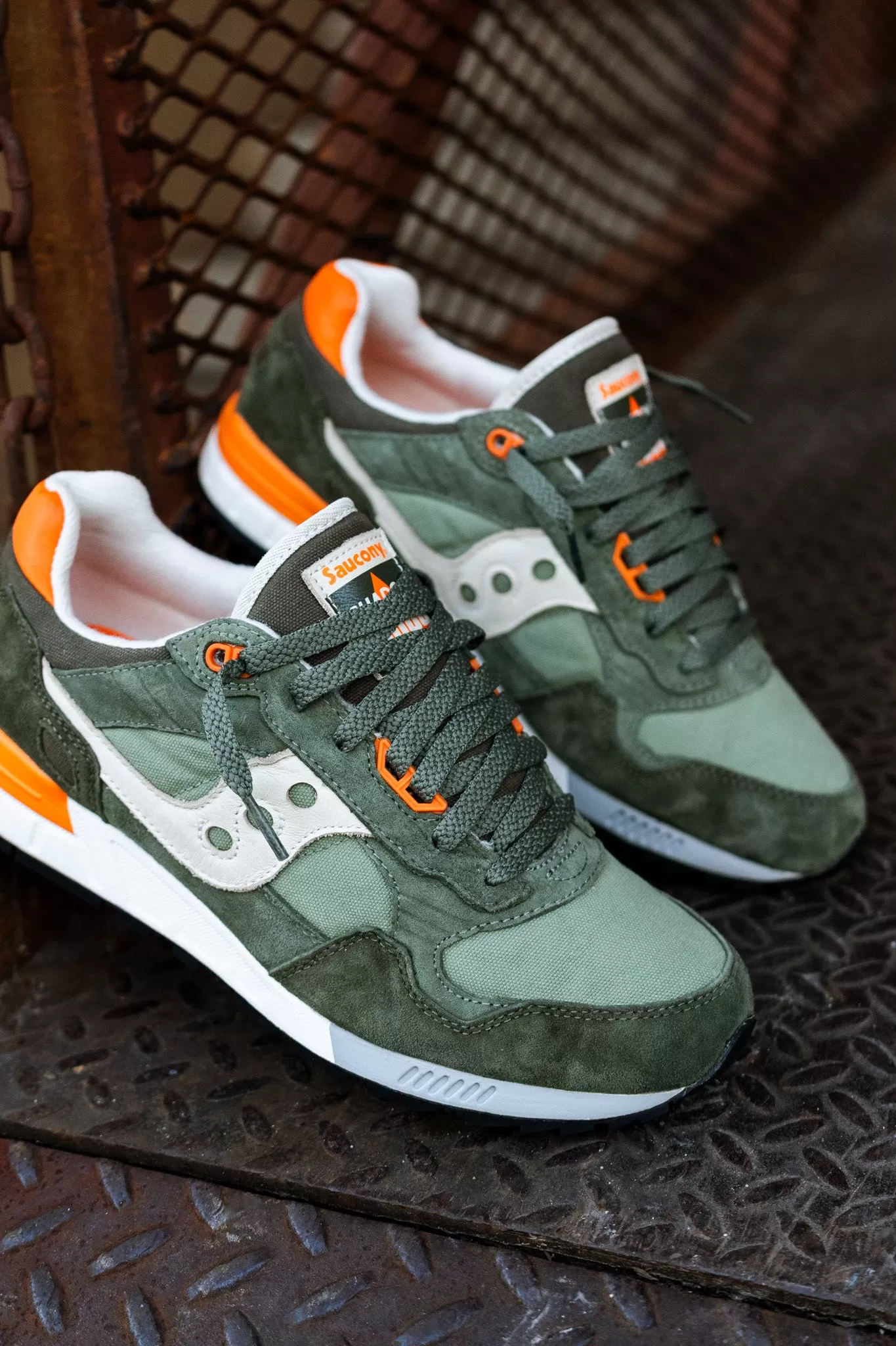 Mens Saucony Shadow 5000 (Forest/Orange)