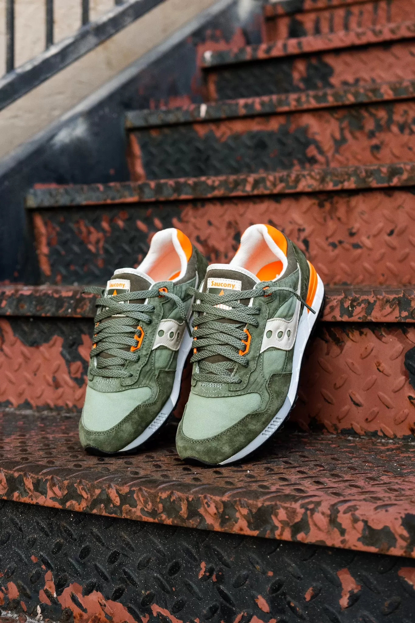 Mens Saucony Shadow 5000 (Forest/Orange)