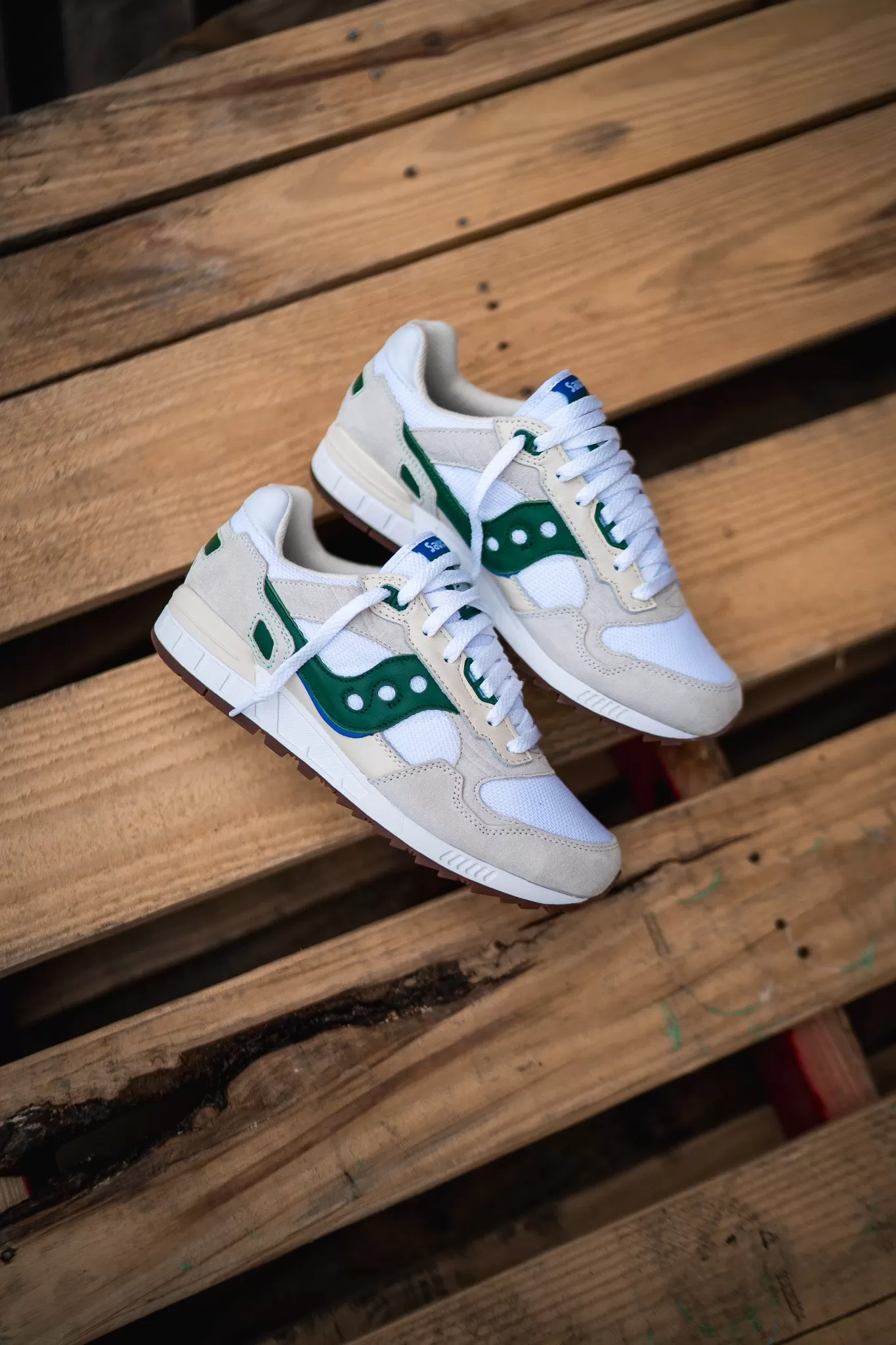 Mens Saucony Shadow 5000 (White/Green)