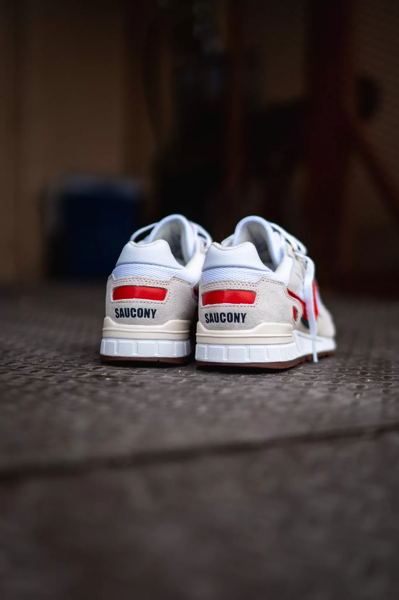 Mens Saucony Shadow 5000 (White/Red)