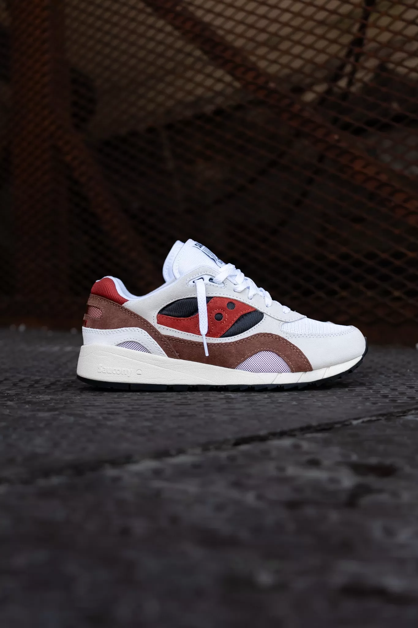 Mens Saucony Shadow 6000 (White/Rust)