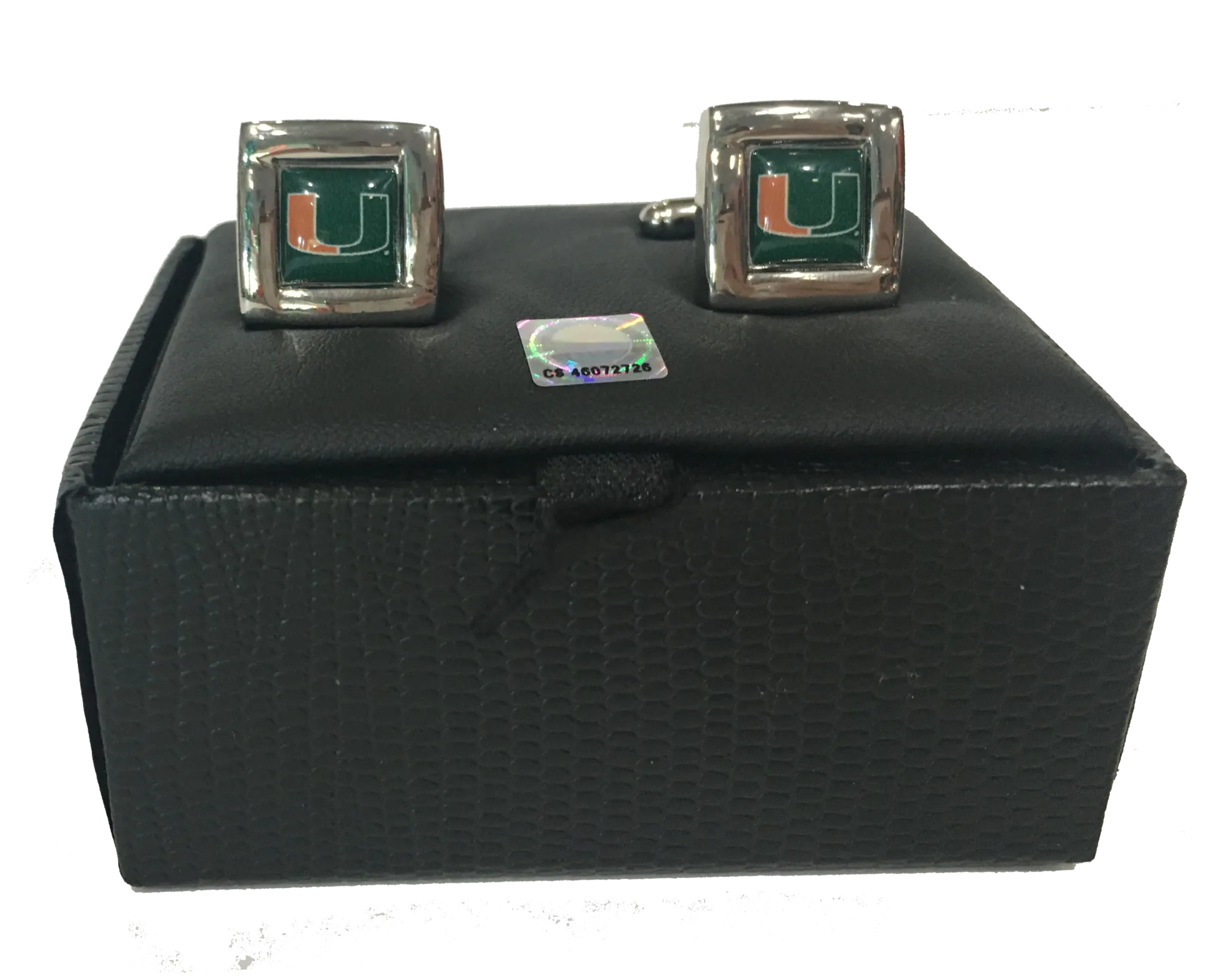 Miami Hurricanes Square Cufflinks