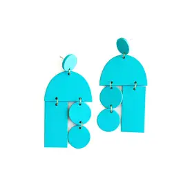 Mobile Earrings - (emerald or turquoise)