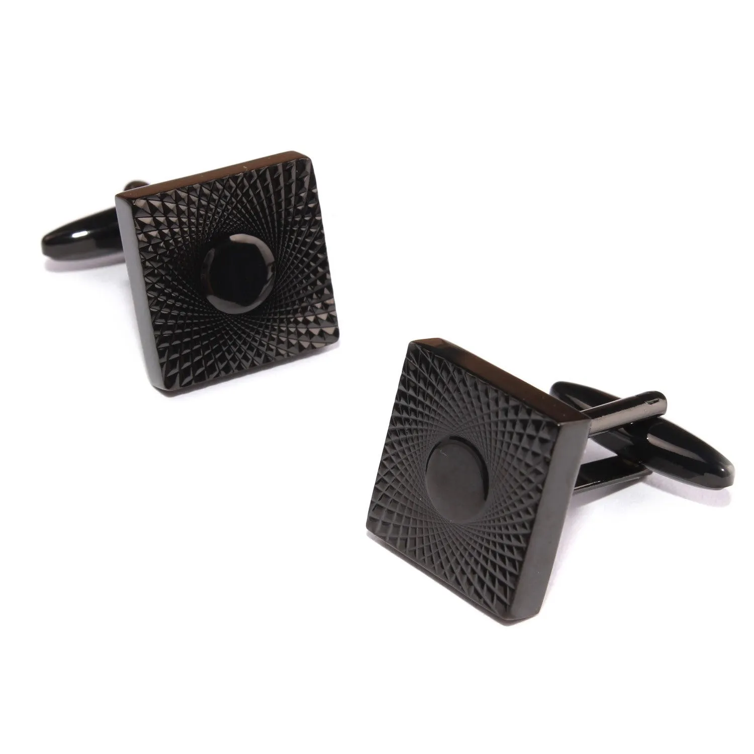 Mr Bond Black Cufflinks