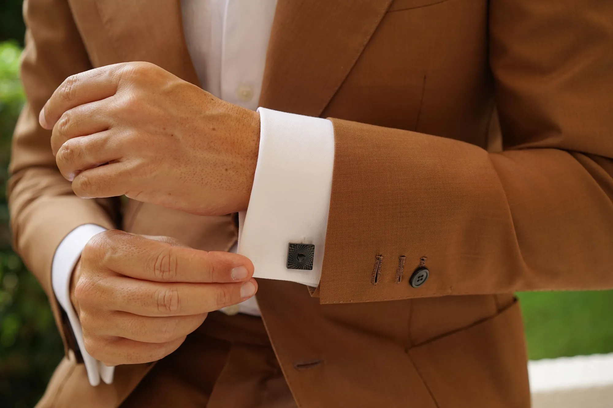 Mr Bond Black Cufflinks