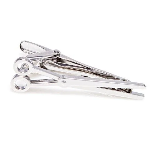 MRCUFF SCISSORS BARBER BEAUTY SALON CUFFLINKS & TIE BAR CLIP IN A PRESENTATION GIFT BOX