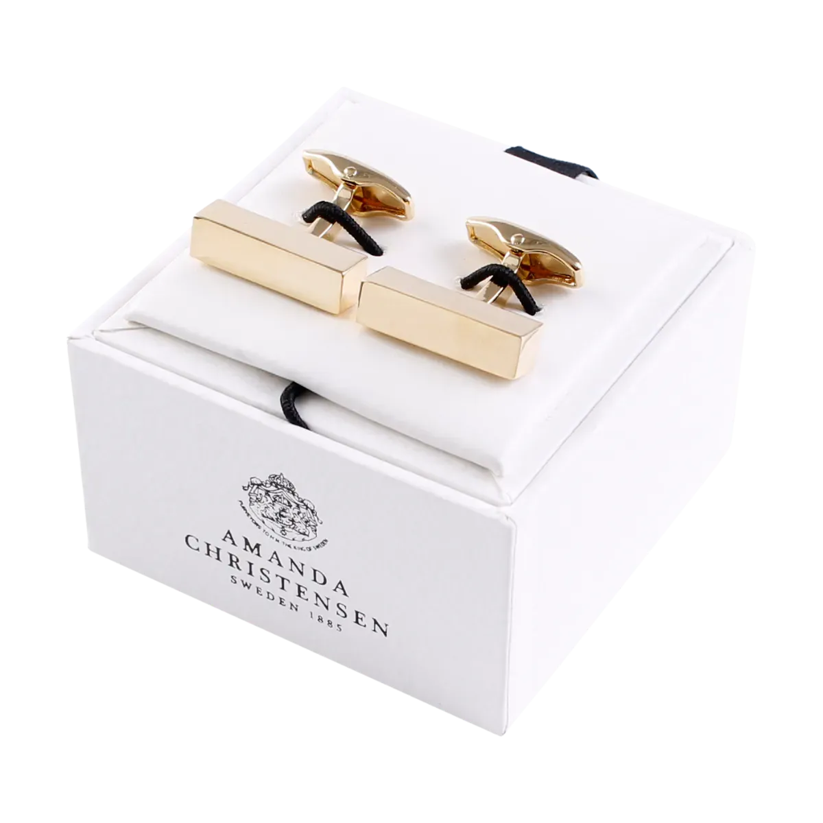 Oblong Solid Brass Cufflinks by House of Amanda Christensen