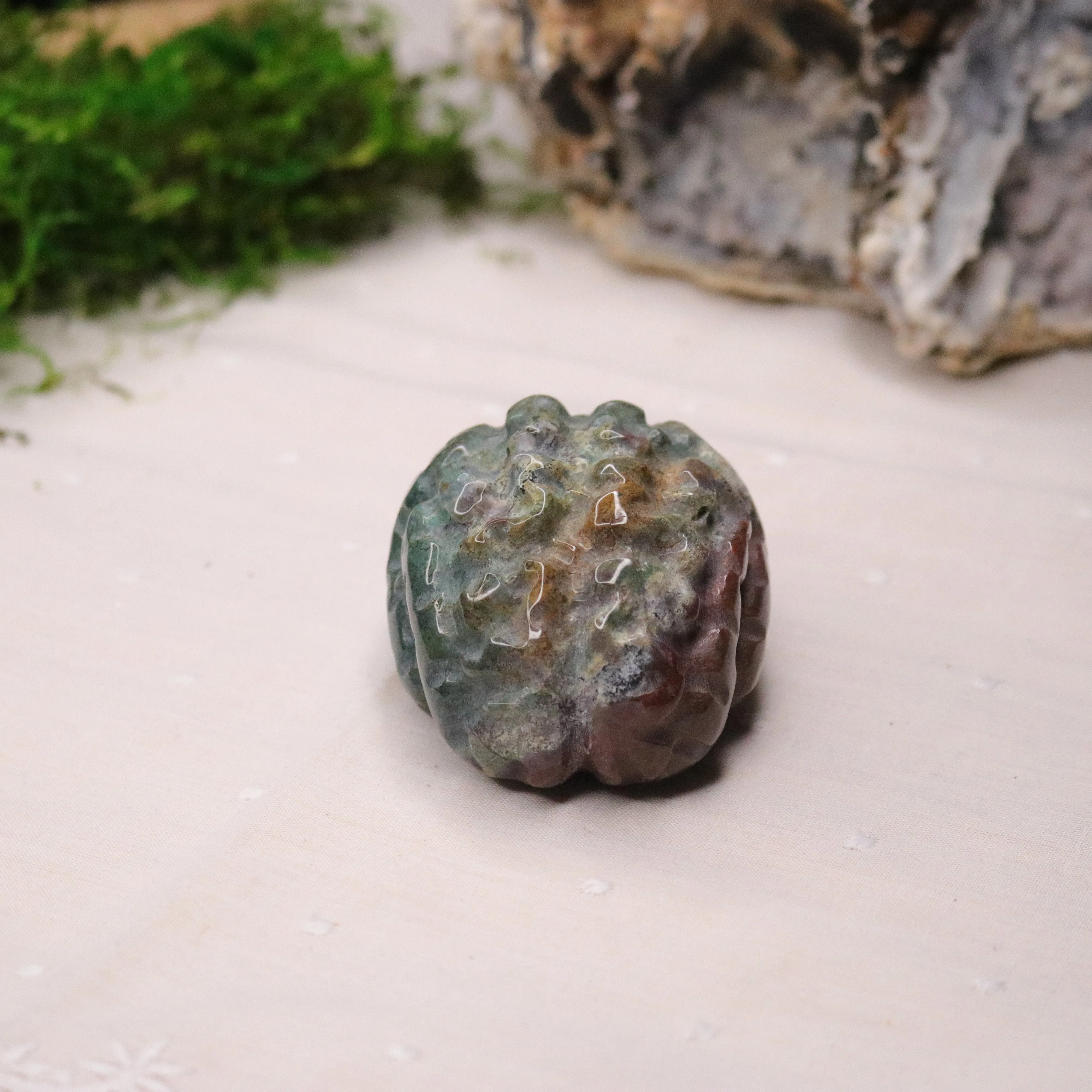 Ocean Jasper Brain Carving