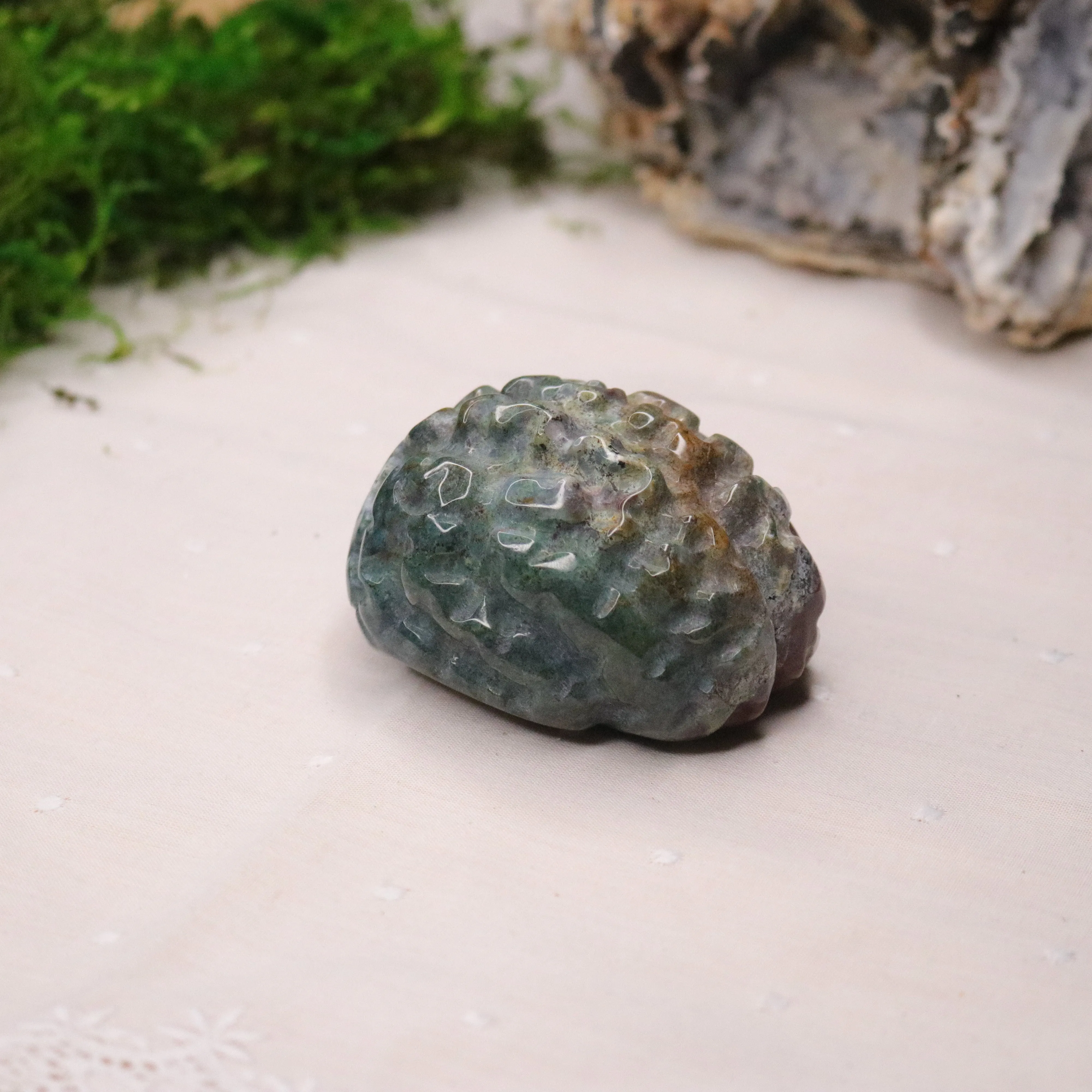 Ocean Jasper Brain Carving