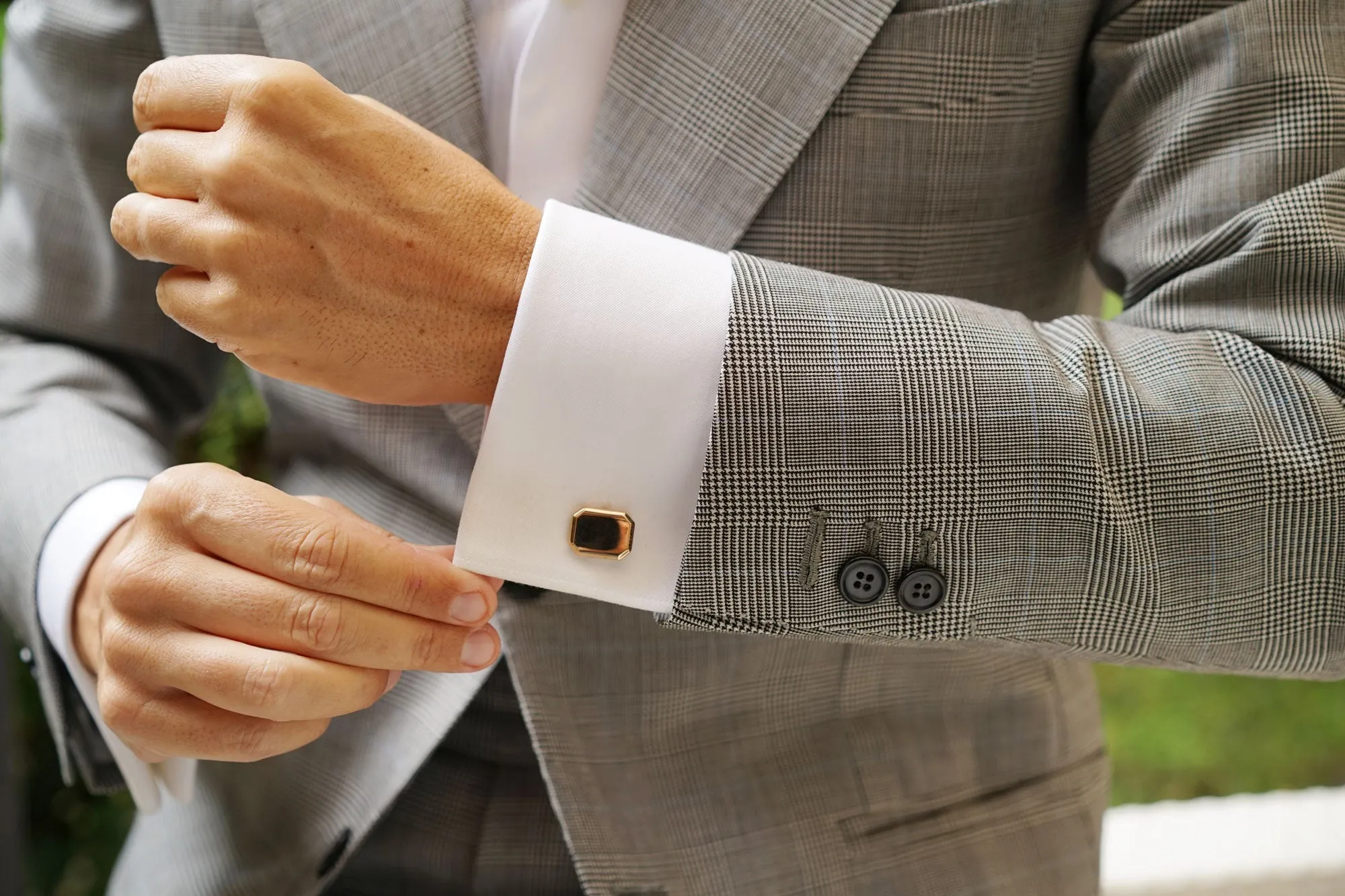 Octavia Rose Gold Cufflinks