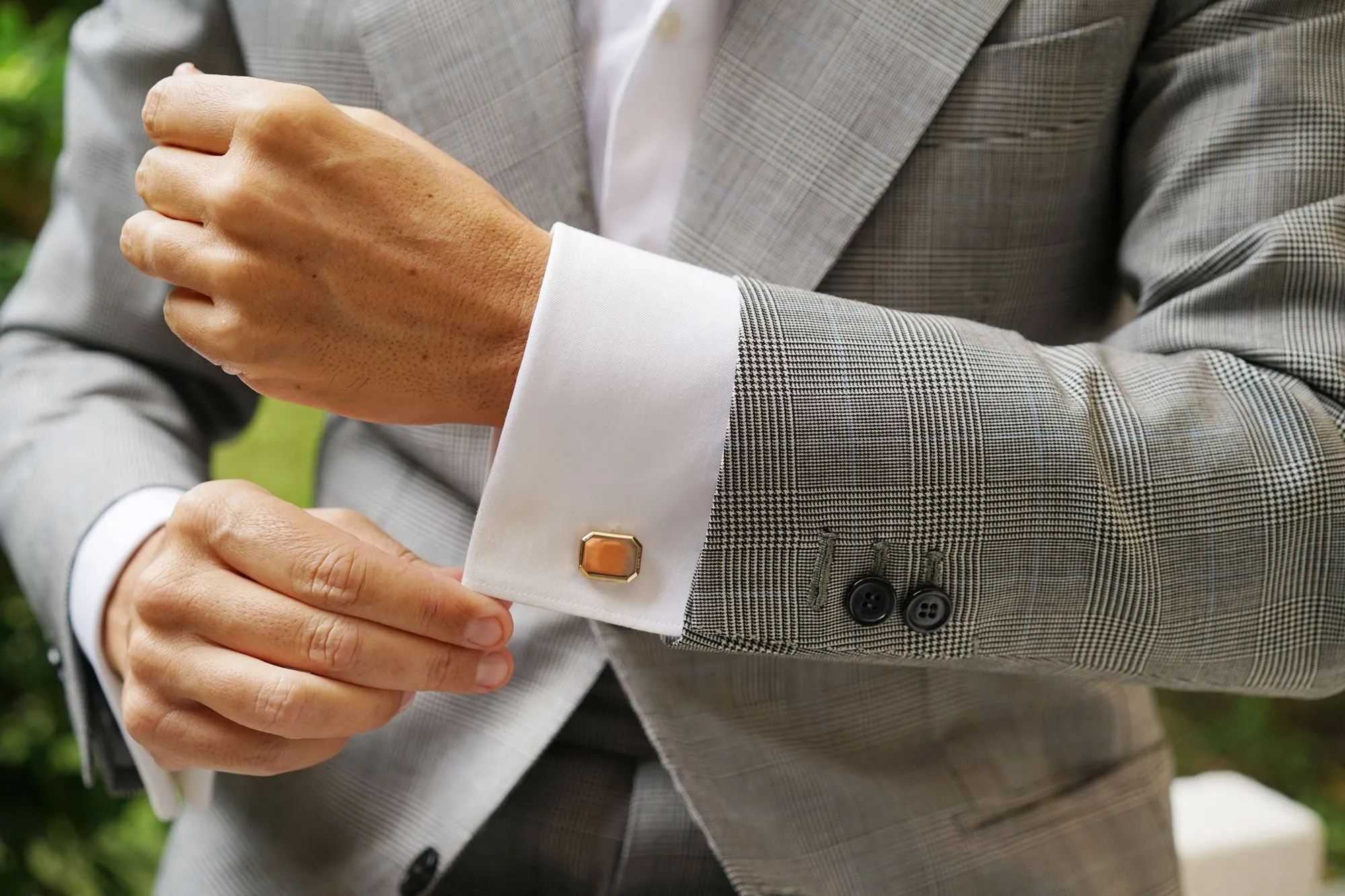 Octavia Rose Gold Cufflinks