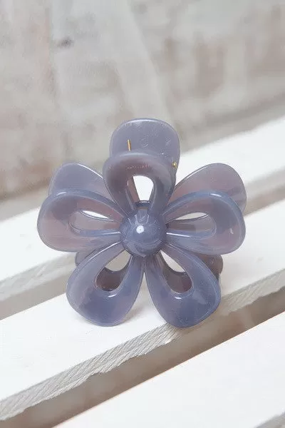 Open Flower Claw Clip