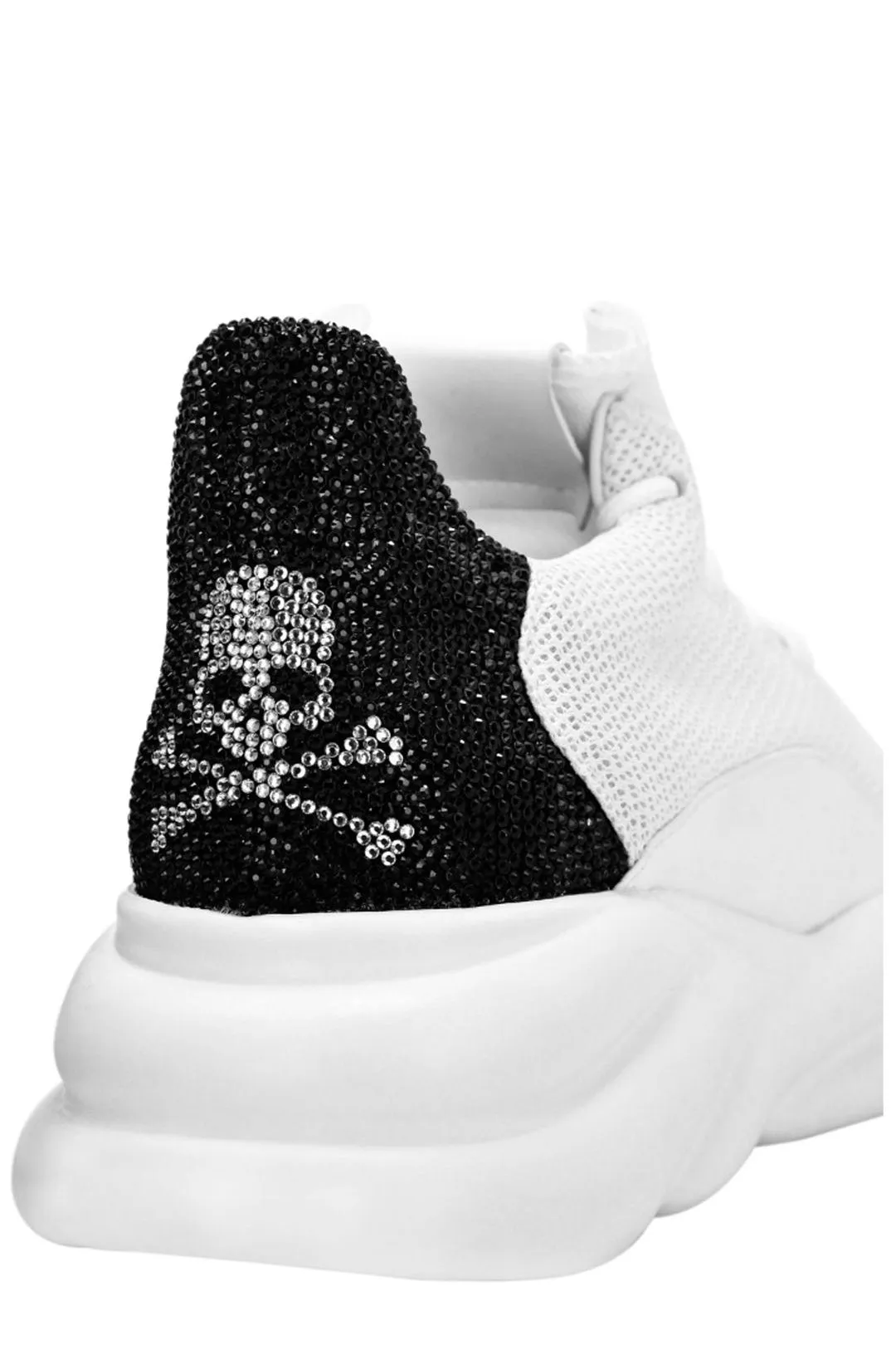 Philipp Plein Skull Printed Lace-Up Sneakers