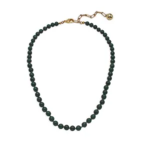 Plaza Limited Edition Silk Beaded Malachite Necklace Base