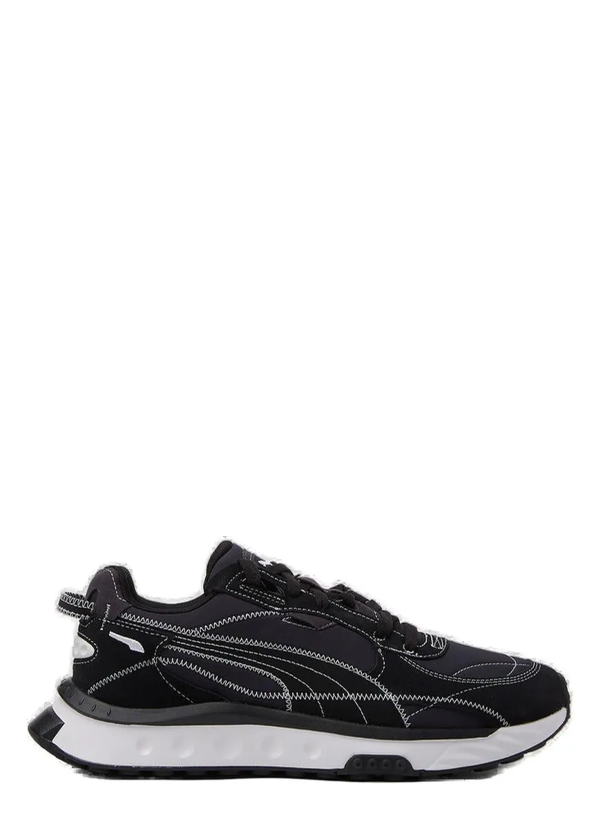 Puma Round Toe Lace-Up Sneakers