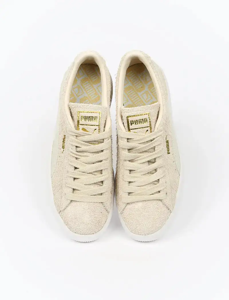 Puma Womens Suede Vintage Trainer Ggnog /  White