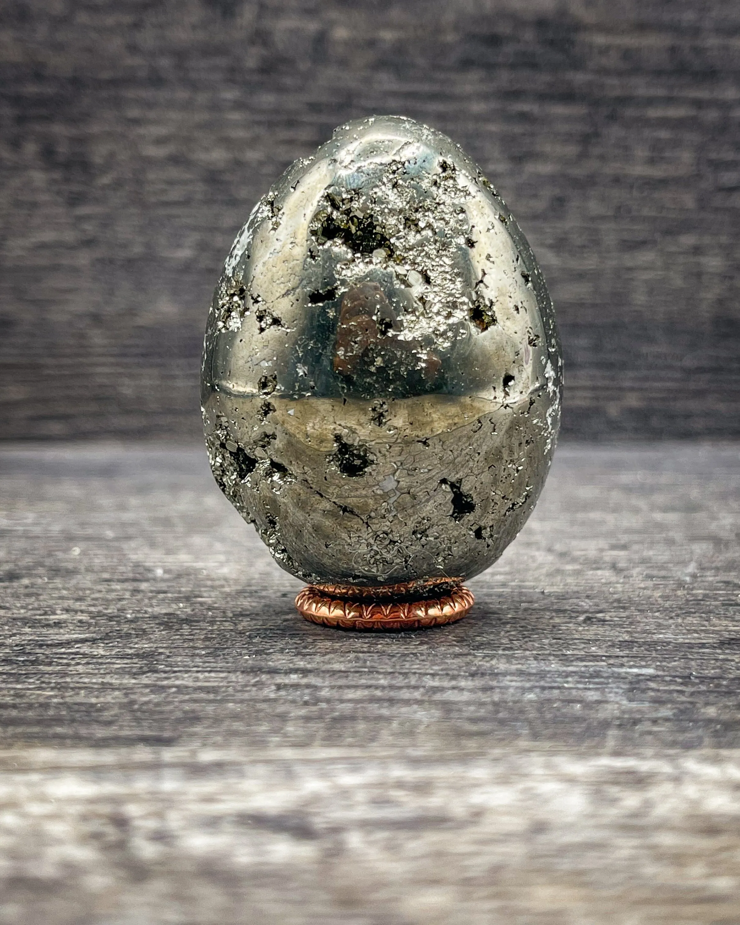 Pyrite Egg Carving, 171g