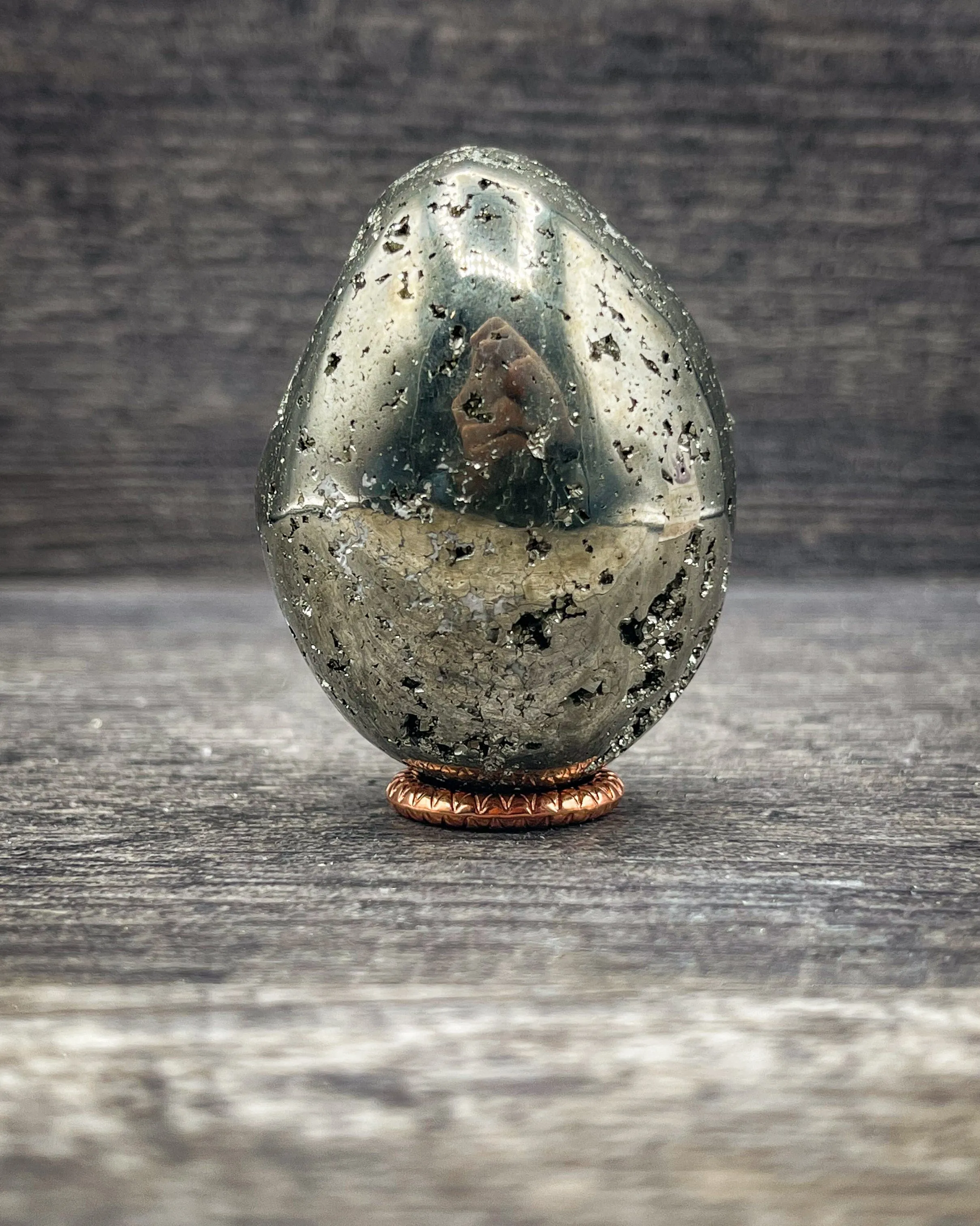 Pyrite Egg Carving, 171g