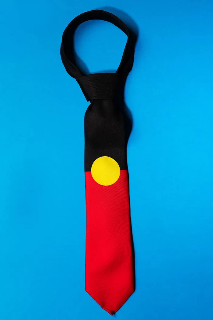 Raise The Flag Aboriginal Flag Silk Gift Box (Tie, Pocket Square, Cufflinks)