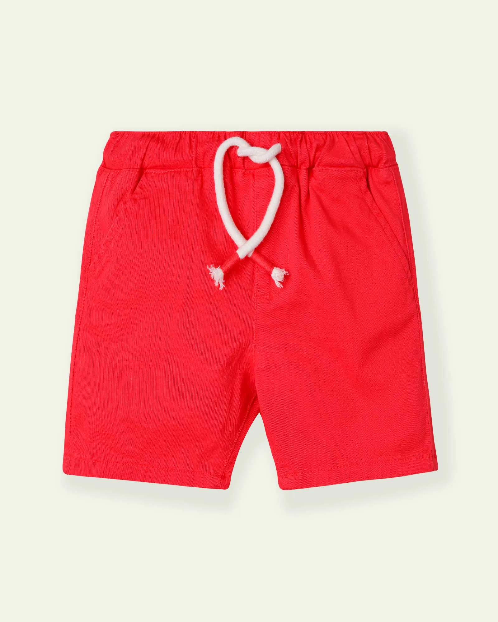 Red Pull-Up Shorts