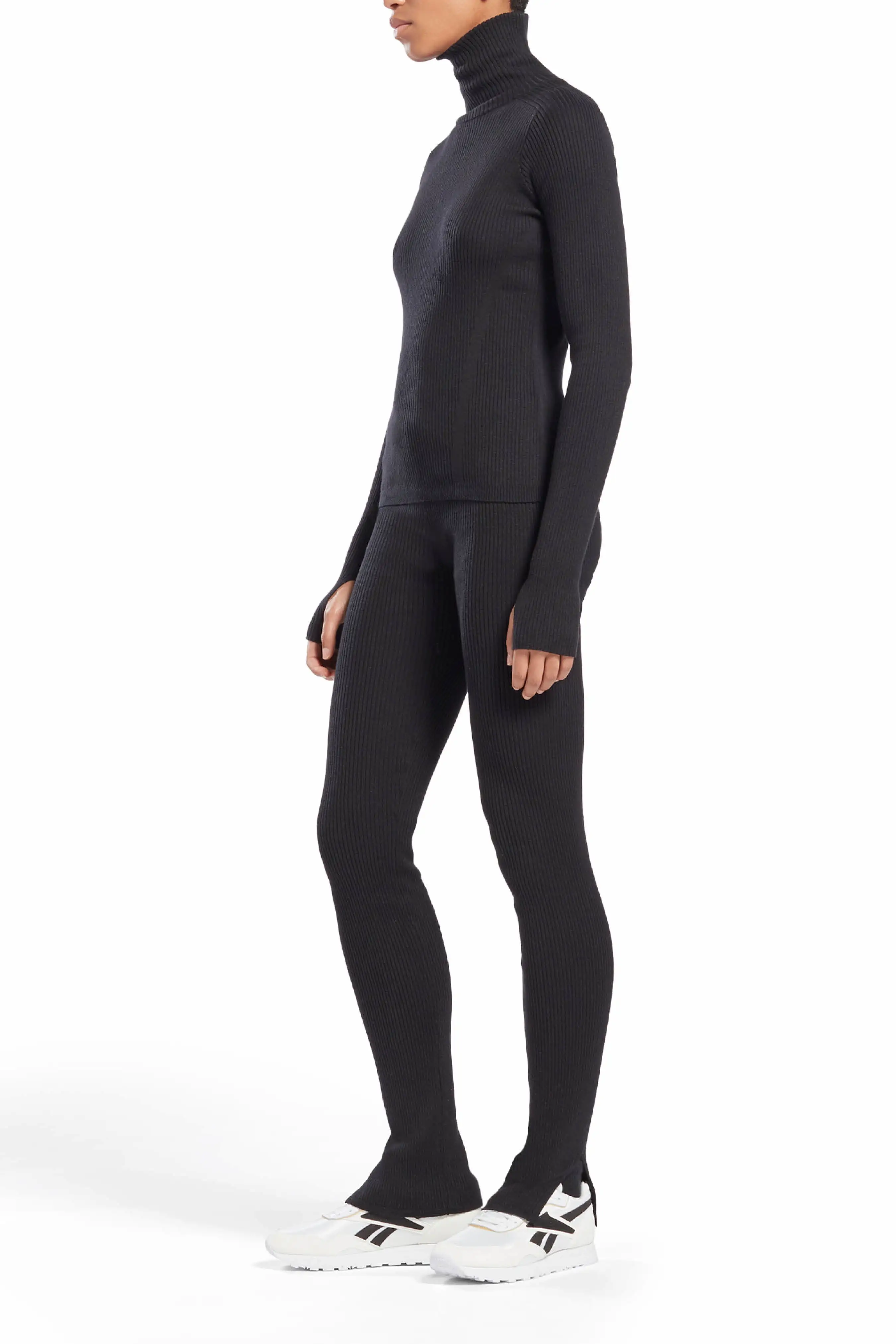 Reebok x VB Knitted Roll Neck In Black