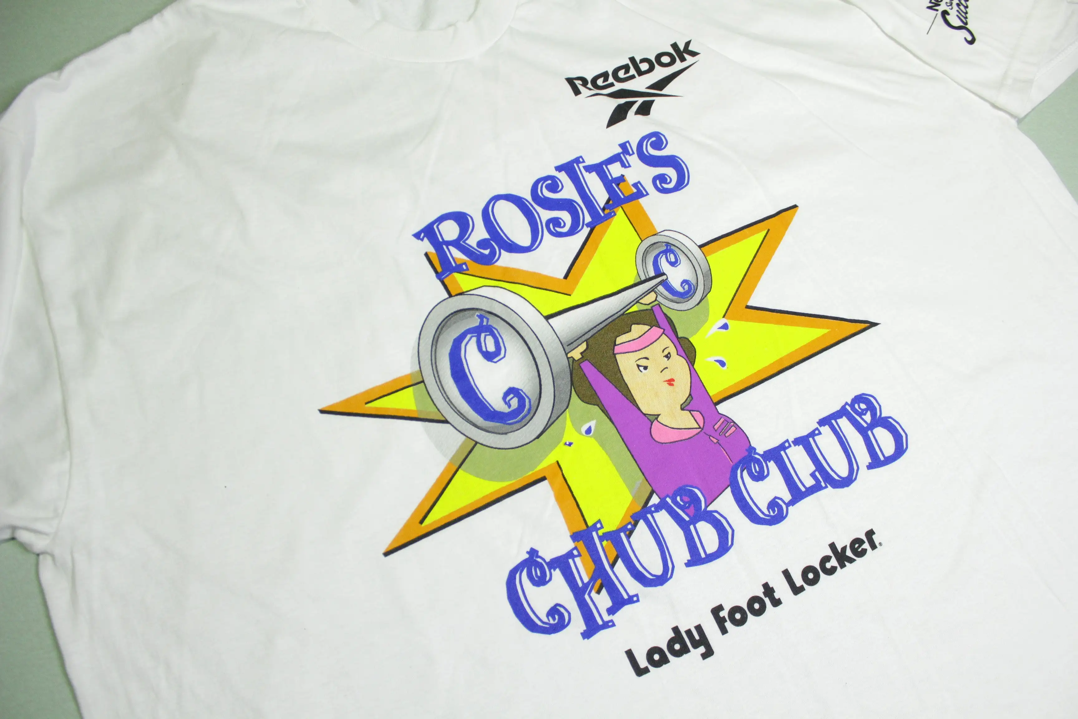 Rosie O'Donnell Vintage 90's Reebok Chub Club Lean Cuisine Nestle T-Shirt