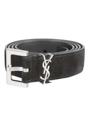 Saint Laurent Logo Plaque Belt