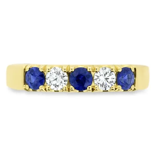 Sapphire & Diamond Band