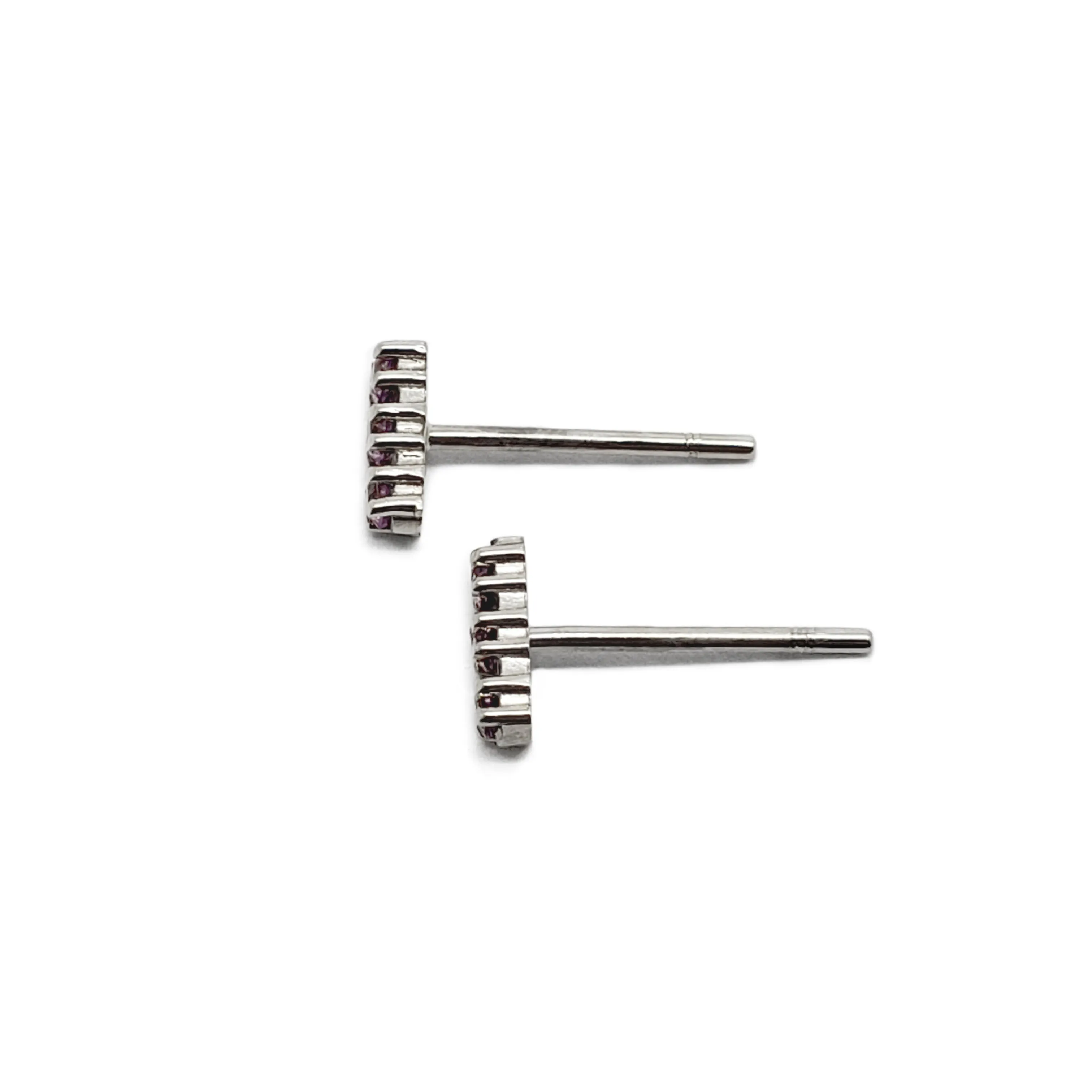 Sapphire Bar Studs