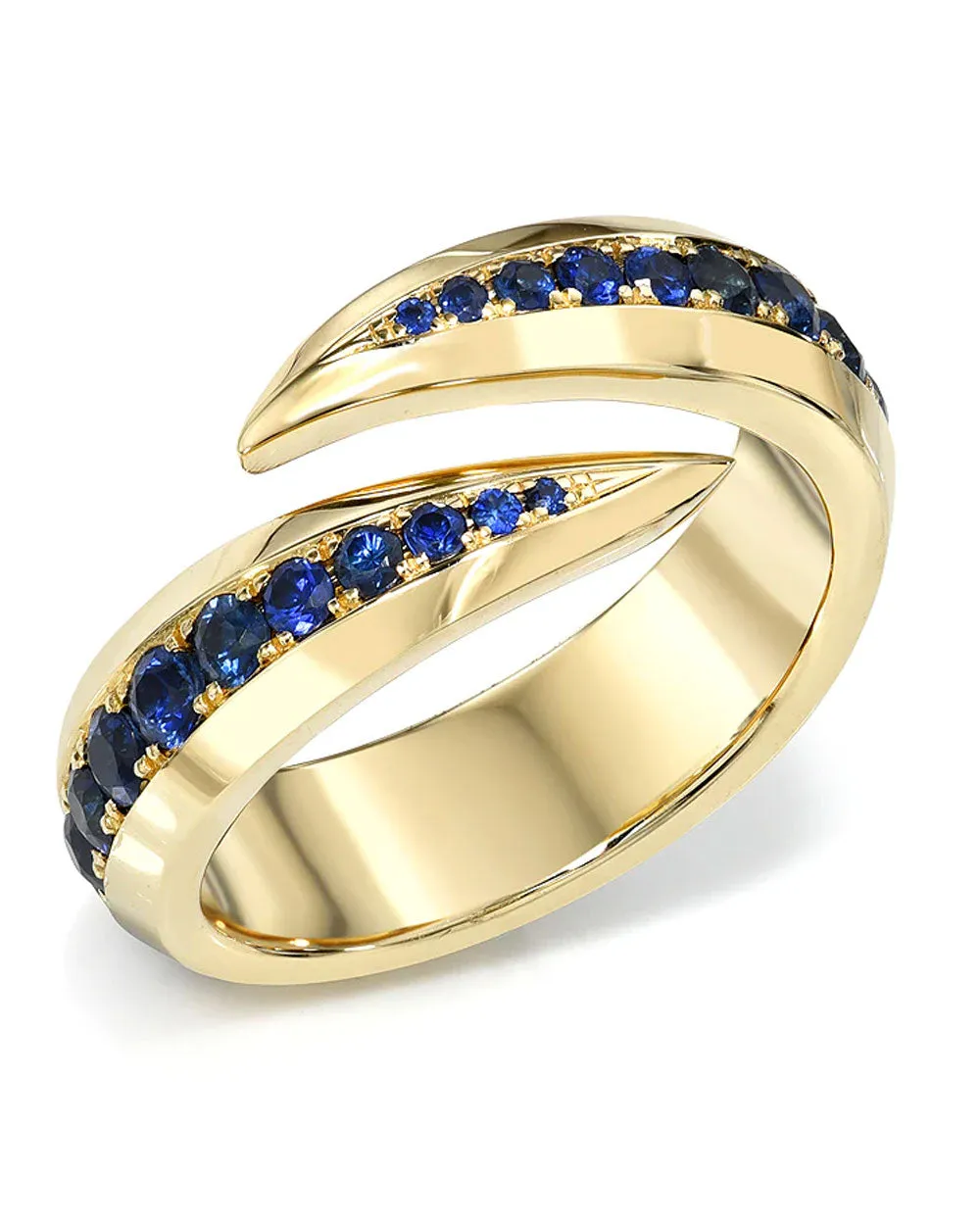 Sapphire Claw Ring