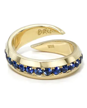 Sapphire Claw Ring