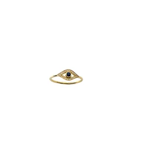 Sapphire Evil Eye Ring