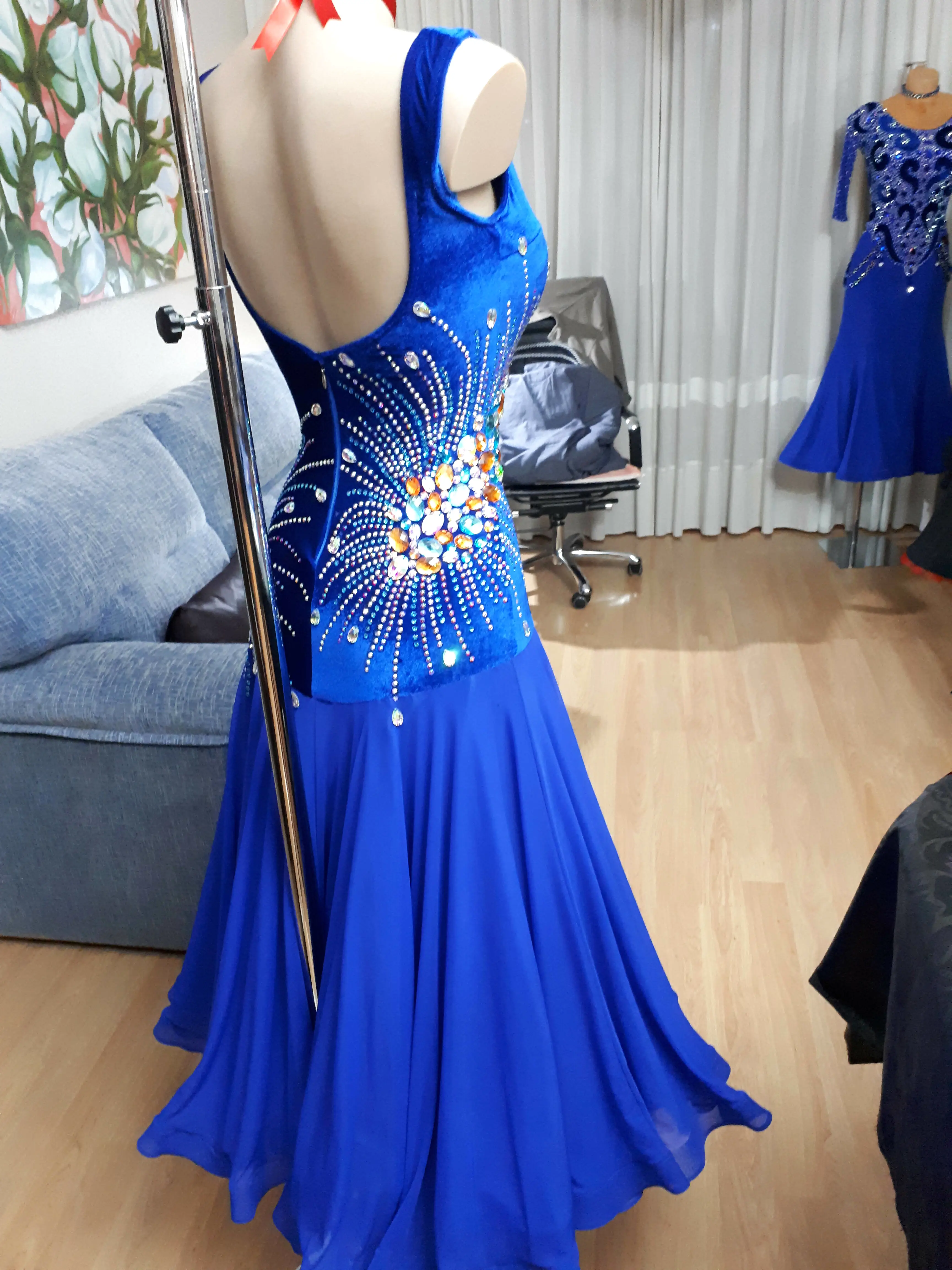 Sapphire Serenade Ballroom Dress