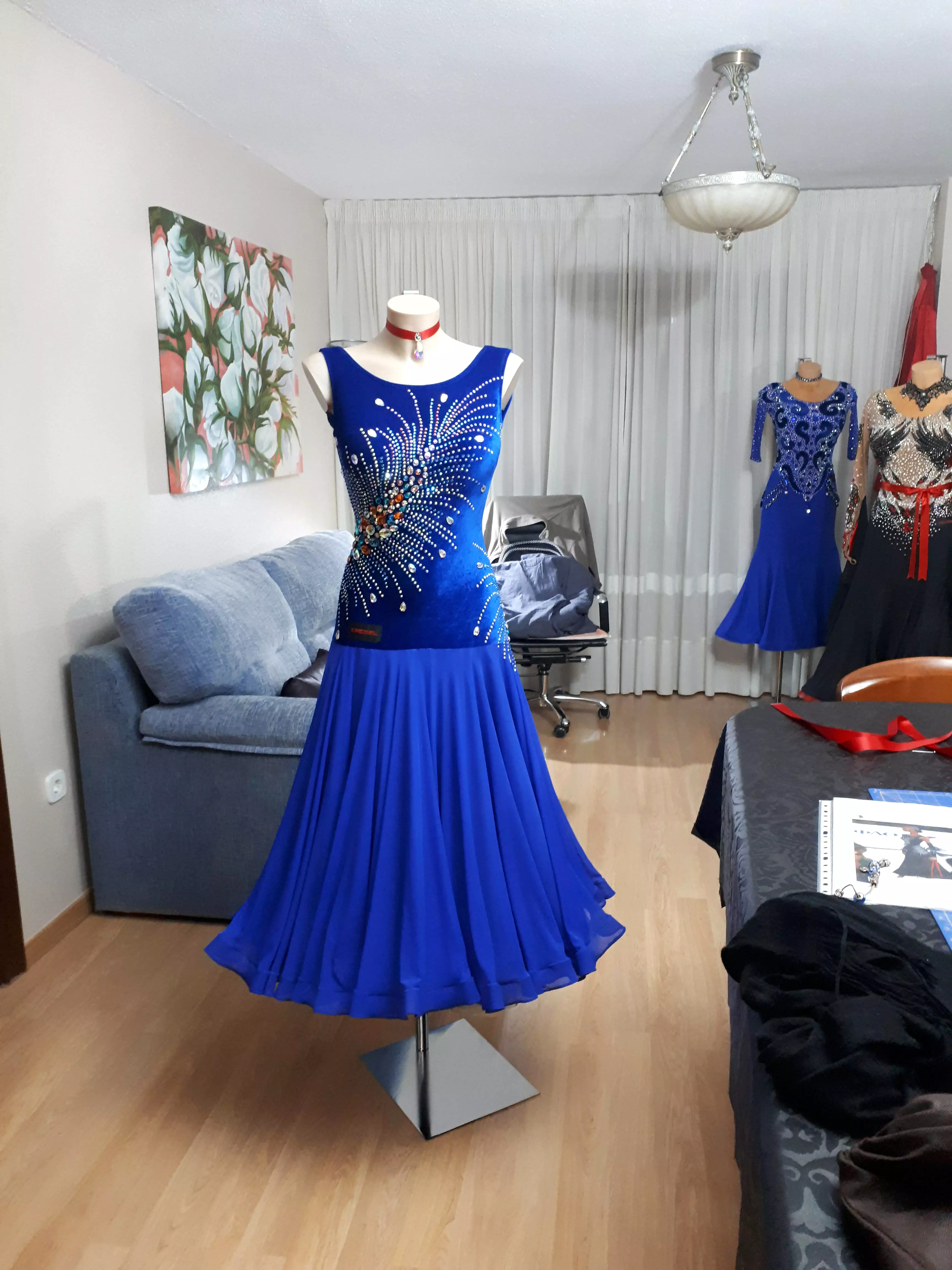 Sapphire Serenade Ballroom Dress