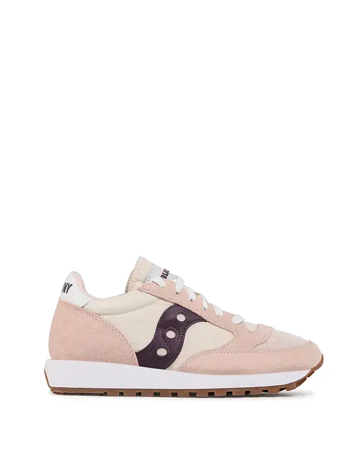 Saucony Jazz Original Vintage Trainer Lt Pink / Wine Rose