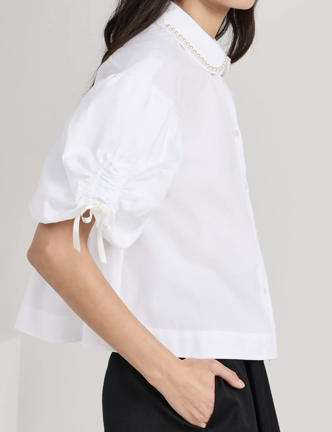 Simone Rocha  |Casual Style Plain Office Style Puff Sleeves Formal Style