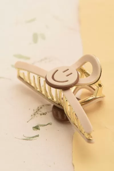 Smiley Hair Claw Clip